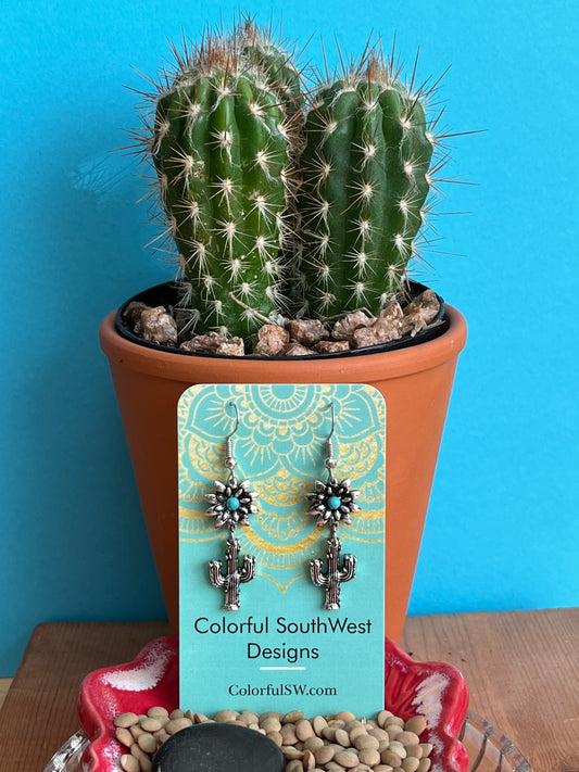 Cactus earrings