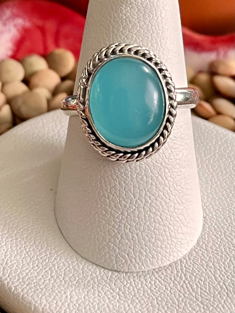 Calcedony Sterling Ring
