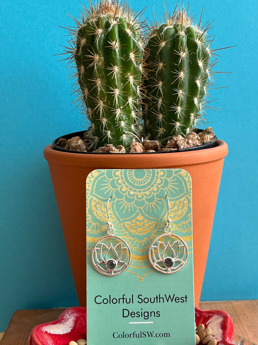 Lotus earrings Sterling Silver