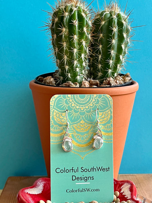 Quail Moonstone Sterling Earrings