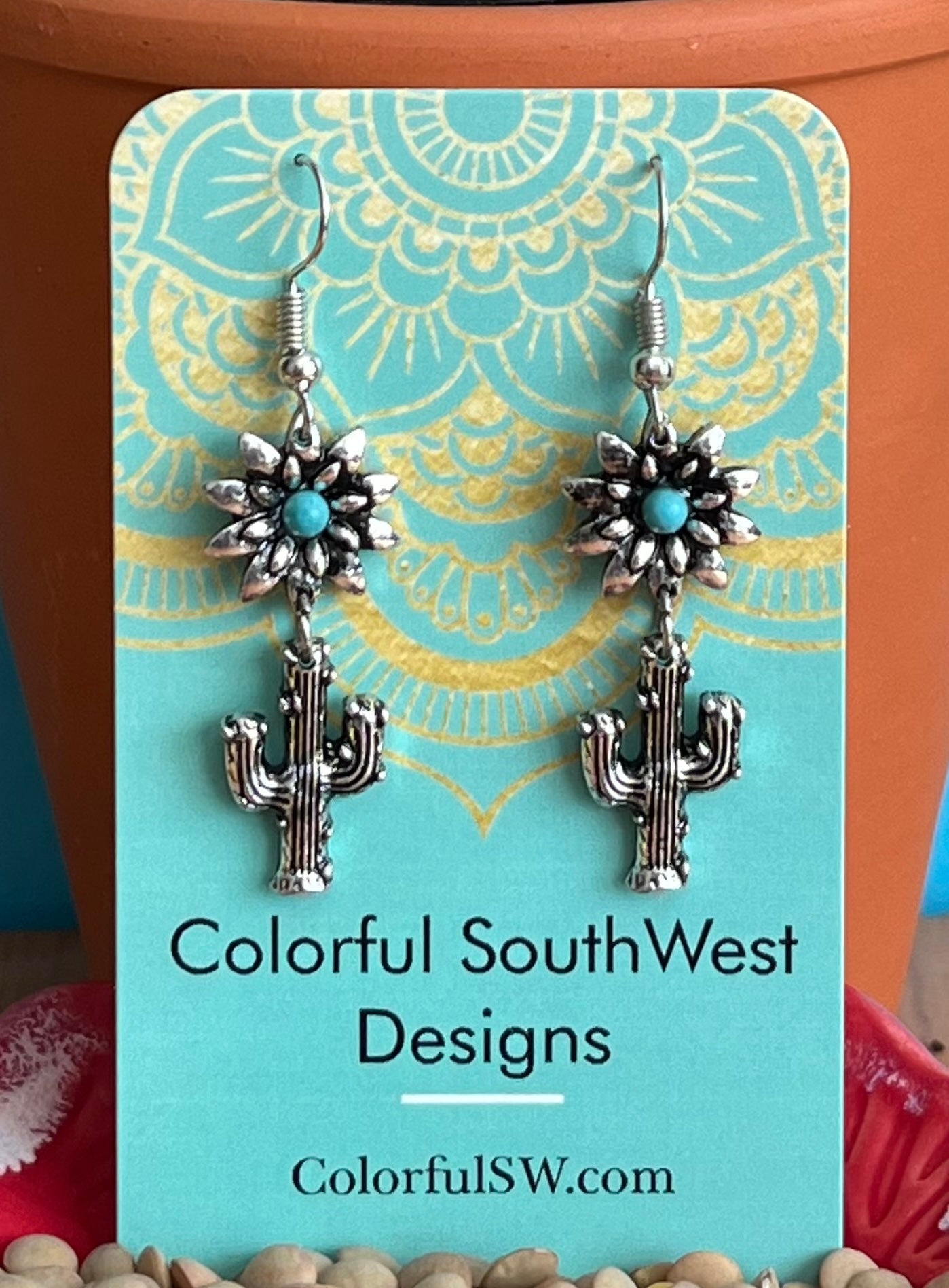 Cactus Flower Earrings