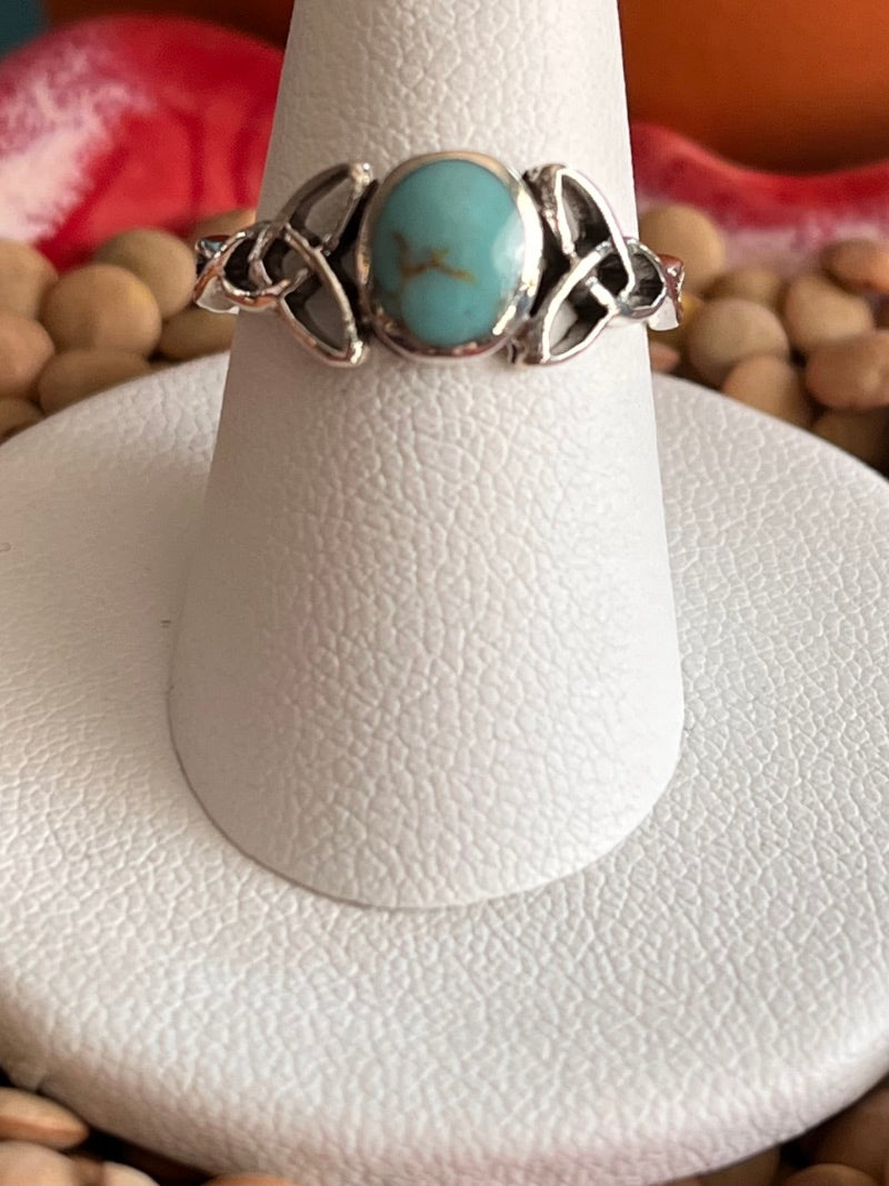 Celtic turquoise ring
