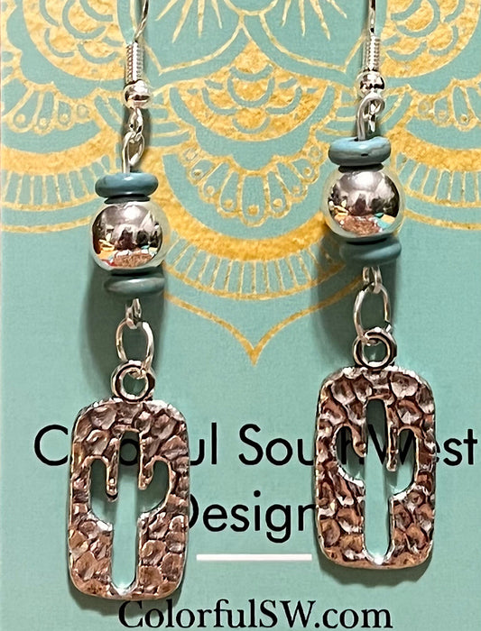 Cut out cactus earrings, hypoallergenic