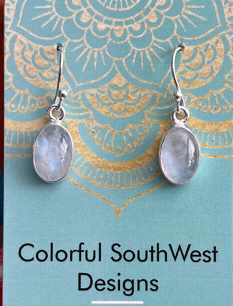 Rainbow Moonstone Earrings