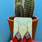 Bandana and cactus earrings