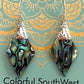 Paua shell Sterling silver earrings
