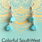 Spirit bears dangles sterling earrings