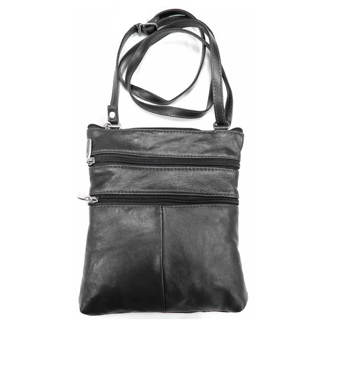 Leather purse black