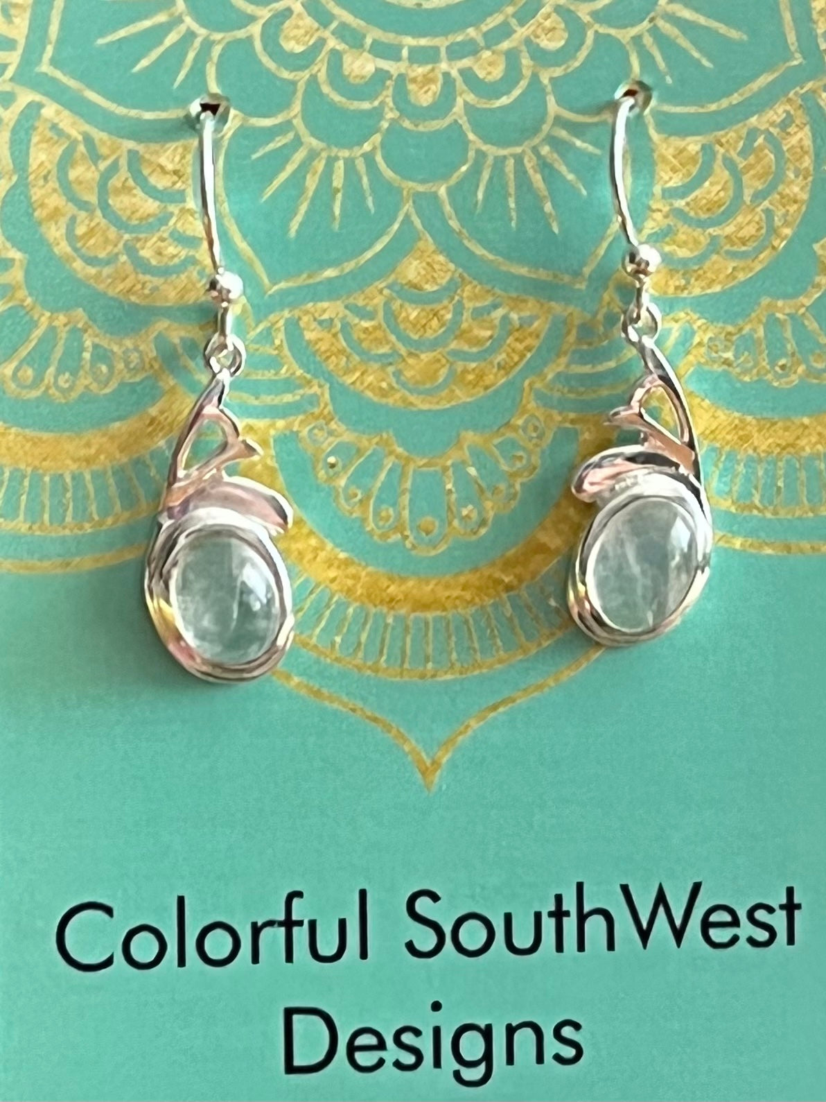 Quail Moonstone Sterling Earrings