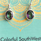 Medium mystic topaz dangle earrings 