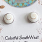 Pretty shell earrings sterling
